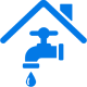 Icon: water spigot under roof